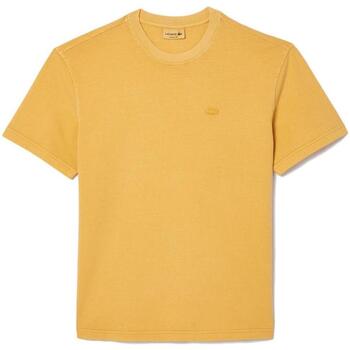 textil Hombre Camisetas manga corta Lacoste TH8312-IVX Amarillo