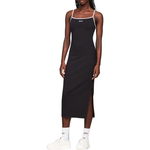 textil Mujer Vestidos Tommy Jeans DW0DW17952BDS Negro