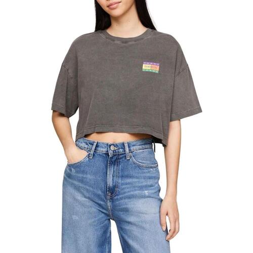 textil Mujer Tops y Camisetas Tommy Jeans DW0DW18141BDS Gris