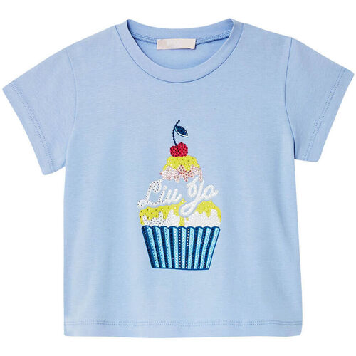 textil Niña Tops y Camisetas Liu Jo Camiseta con estampado Cupcake azul claro/cupcake
