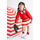 textil Niña Faldas Liu Jo Falda con estampado a rayas Rojo