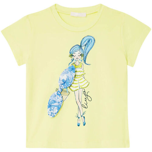 textil Niña Tops y Camisetas Liu Jo Camiseta con estampado Sun Lady Amarillo