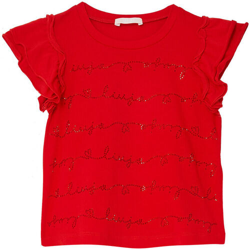 textil Niña Tops y Camisetas Liu Jo Camiseta con logotipo y strass Rosa