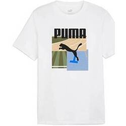 textil Hombre Tops y Camisetas Puma GRAPHICS Summer Sports Tee II  627909-02 Blanco