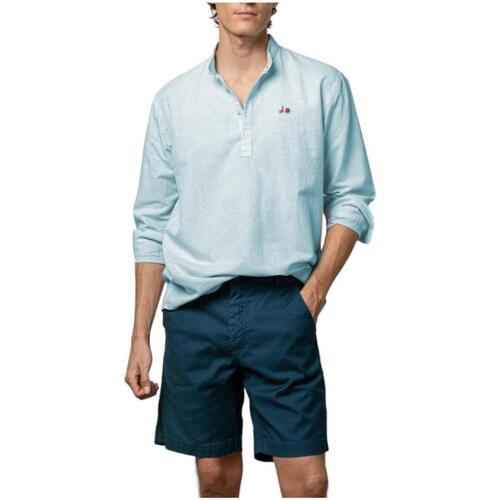 textil Hombre Camisas manga larga Scotta S24040448 Azul