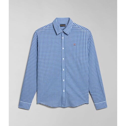 textil Hombre Camisas manga larga Napapijri G-TULITA LS NP0A4HTT-CAW Azul