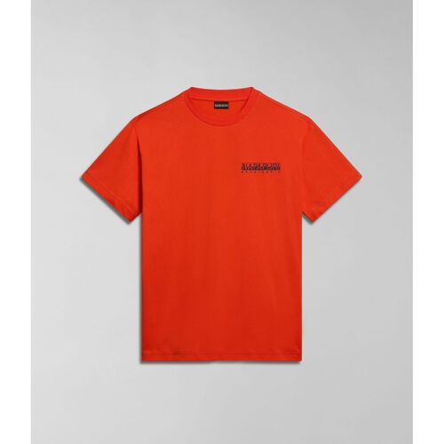 textil Hombre Tops y Camisetas Napapijri S-GOUIN NP0A4HTQ-A63 ORANGE SPICY Naranja