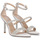 Zapatos Mujer Sandalias Exé Shoes SANDALIA TACÓN JOY-606 STRASS PERLA BLANCO
