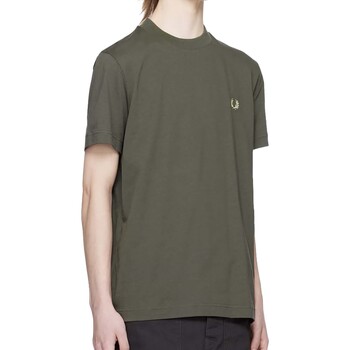 Fred Perry Fp Warped Graphic T-Shirt Verde
