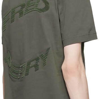 Fred Perry Fp Warped Graphic T-Shirt Verde