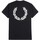 textil Hombre Tops y Camisetas Fred Perry Fp Rear Powder Laurel Graphic Tee Negro