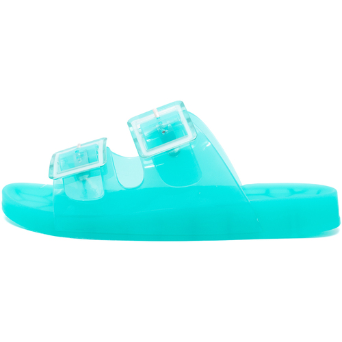 Zapatos Mujer Zuecos (Mules) Colors of California Jelly Sandal 2 Buckles Marino