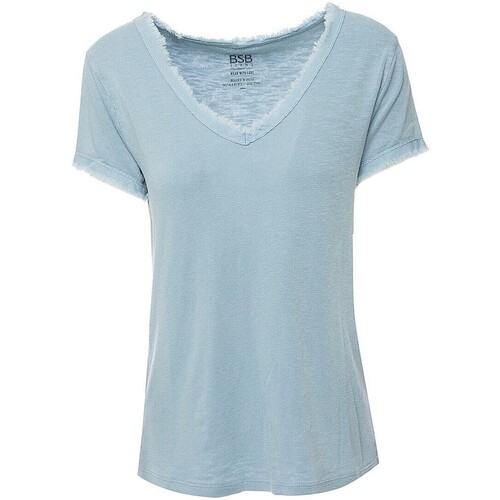textil Mujer Tops y Camisetas Bsb CAMISETA--051-210128-BLUE Multicolor