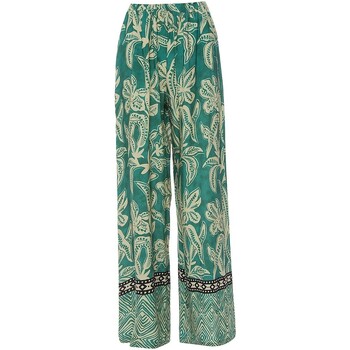 textil Mujer Pantalones Bsb PANTALÓN ESTAMPADO  051-212024-GREEN Multicolor