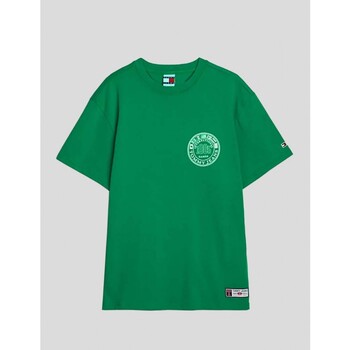 textil Hombre Camisetas manga corta Tommy Jeans CAMISETA  INTERNATIONAL GAMES TEE L30 GREEN Verde