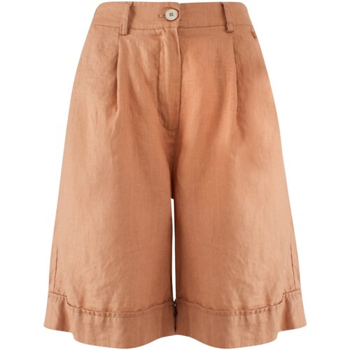 textil Mujer Shorts / Bermudas Yes Zee P292-J400 Beige