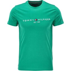 textil Hombre Tops y Camisetas Tommy Hilfiger Tommy Logo Tee Verde