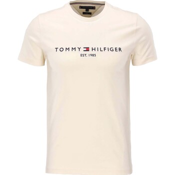 textil Hombre Tops y Camisetas Tommy Hilfiger Tommy Logo Tee Beige