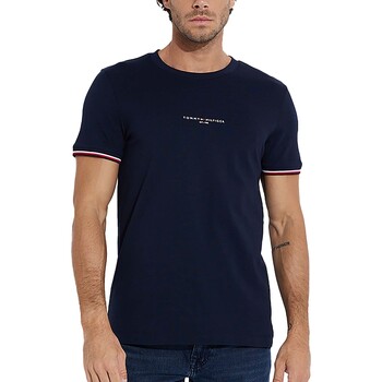 textil Hombre Tops y Camisetas Tommy Hilfiger Tommy Logo Tipped Te Azul