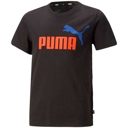 textil Niños Camisetas manga corta Puma ESS+2 COL Negro