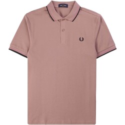 textil Hombre Polos manga corta Fred Perry Fp Twin Tipped Fred Perry Shirt Rosa
