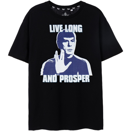 textil Hombre Camisetas manga larga Star Trek NS8128 Negro