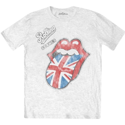 textil Camisetas manga larga The Rolling Stones RO1684 Blanco