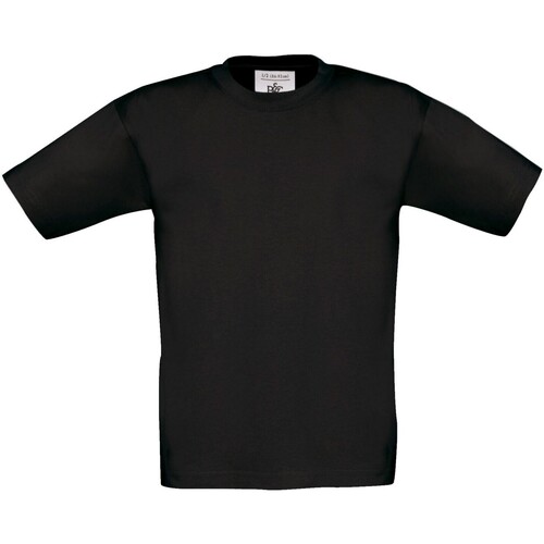 textil Niños Tops y Camisetas B&c Exact 150 Negro