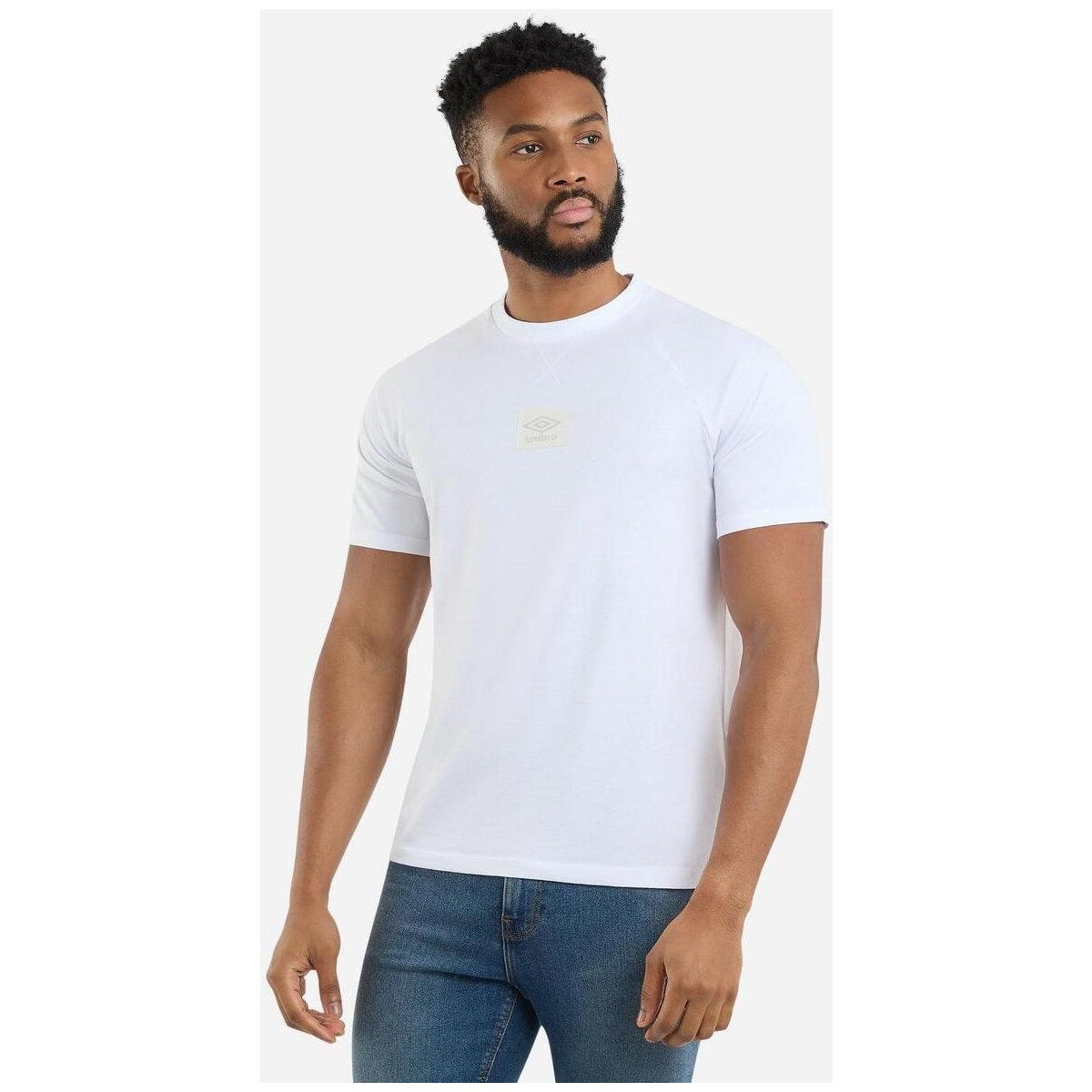 textil Hombre Camisetas manga larga Umbro UO2106 Blanco