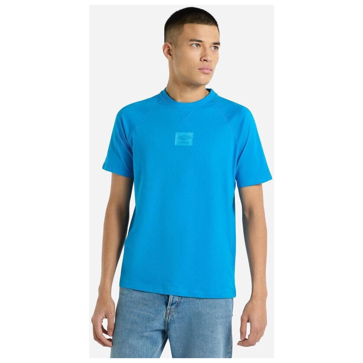 textil Hombre Camisetas manga larga Umbro UO2106 Azul