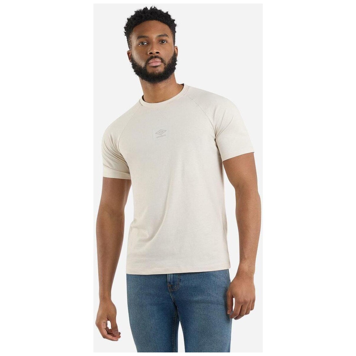 textil Hombre Camisetas manga larga Umbro UO2106 Blanco