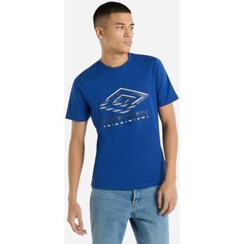 textil Hombre Camisetas manga larga Umbro UO2107 Azul