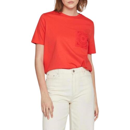 textil Tops y Camisetas Only 15316345-Olivine Bor Rojo