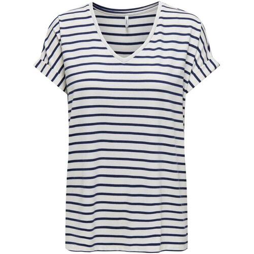 textil Mujer Tops y Camisetas Only 15319825-Naval Acade Azul