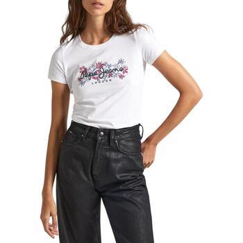 textil Mujer Tops y Camisetas Pepe jeans PL505834-800 Blanco