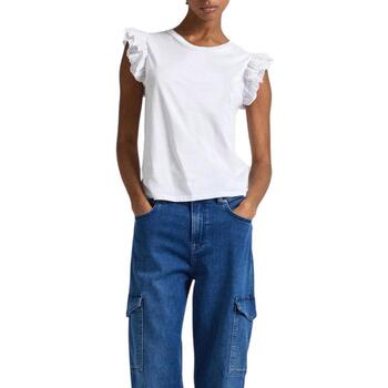 textil Mujer Tops y Camisetas Pepe jeans PL505849-800 Blanco