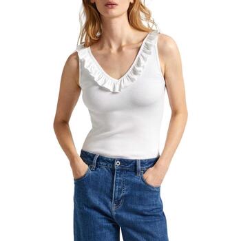 textil Mujer Tops y Camisetas Pepe jeans PL505851-800 Blanco