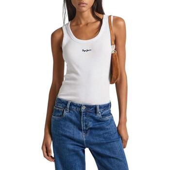 textil Mujer Tops y Camisetas Pepe jeans PL505854-800 Blanco
