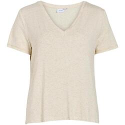 textil Mujer Tops y Camisetas Vila 14093380-Egret Beige