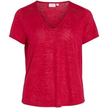 textil Mujer Tops y Camisetas Vila 14093441-Cerise Rosa