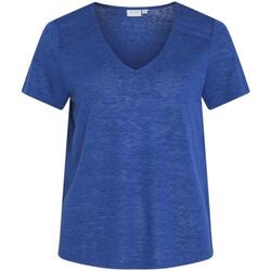 textil Mujer Tops y Camisetas Vila 14093441-True Blue Azul