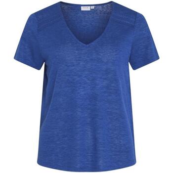 textil Mujer Tops y Camisetas Vila 14093441-True Blue Azul