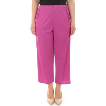textil Mujer Pantalones con 5 bolsillos Corte Dei Gonzaga Gold DE9240 Violeta
