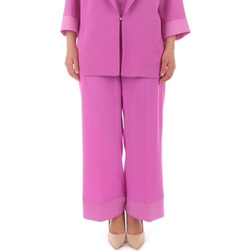 textil Mujer Pantalones con 5 bolsillos Corte Dei Gonzaga Gold DE6710 Rosa