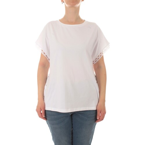 textil Mujer Camisetas manga corta Corte Dei Gonzaga Gold DE6270 Blanco