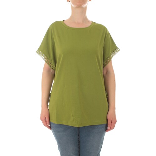 textil Mujer Camisetas manga corta Corte Dei Gonzaga Gold DE6270 Verde