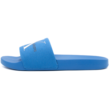 Zapatos Hombre Pantuflas Ck Jeans Slide Monogram Co Azul
