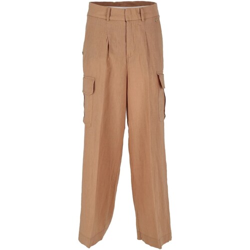 textil Mujer Pantalones con 5 bolsillos Yes Zee P398-J400 Beige