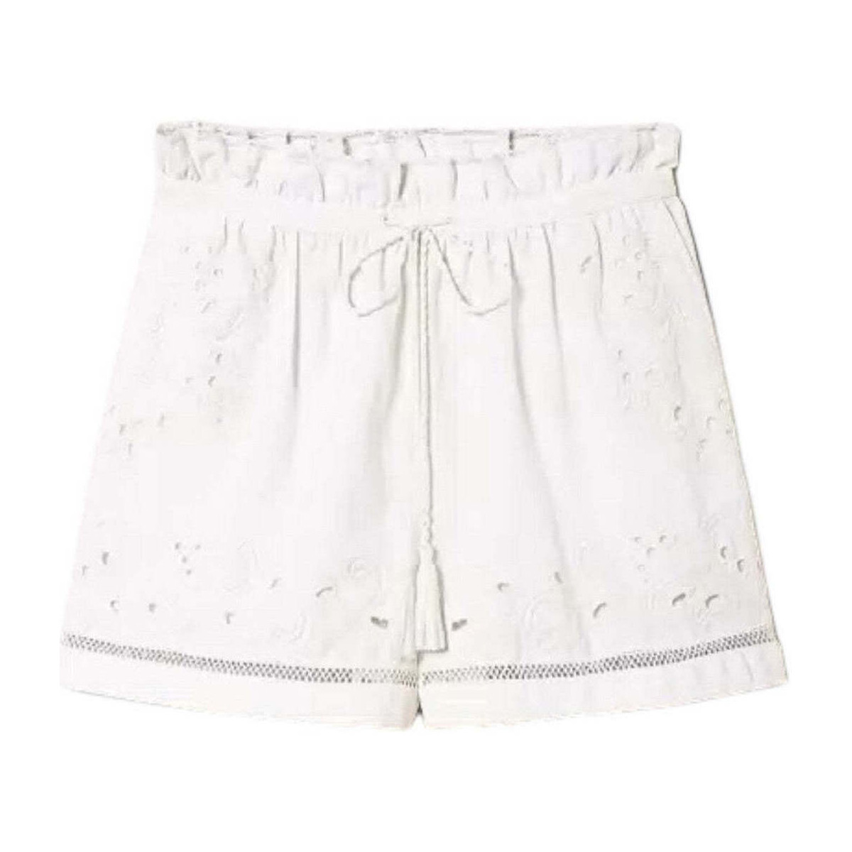 textil Mujer Shorts / Bermudas Twin Set  Blanco