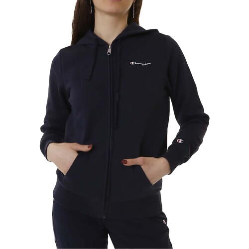 textil Mujer Polaire Champion Hooded Full Zip Sweatshirt Azul
